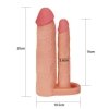 Przedłużka penisa podwójne dildo Pleasure X Tender +5cm